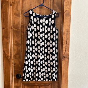 Diane Von Furstenberg Black and Cream Polka Dot Top